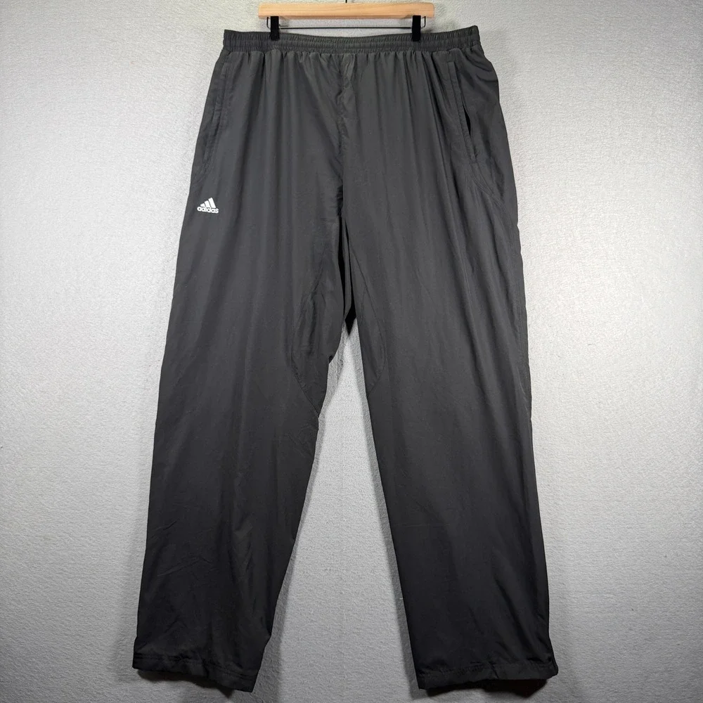 Adidas Team Performance ClimaProof Mens Black Polyester Athletic Track Pants 2XT